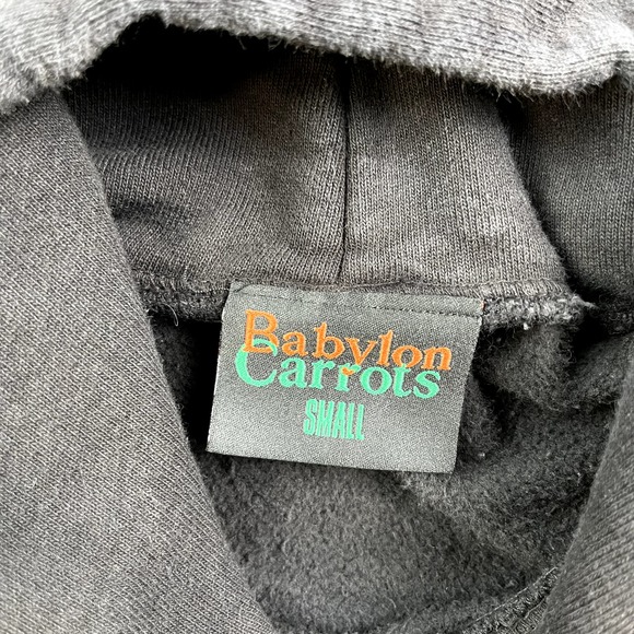 Carrots Babylon Hoodie Sweatshirt Adult Small Black Yellow Anwar Stacked Logo - Picture 6 of 10